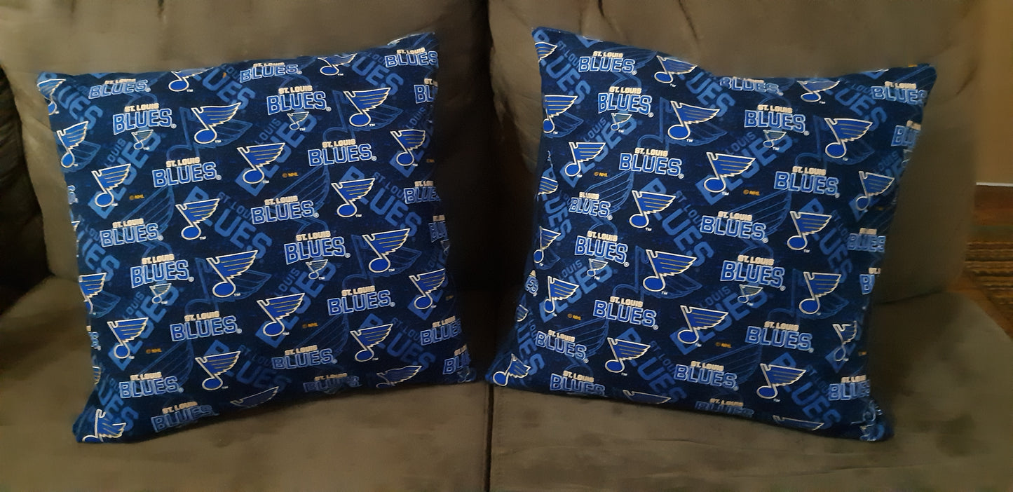 Blues couch cushions